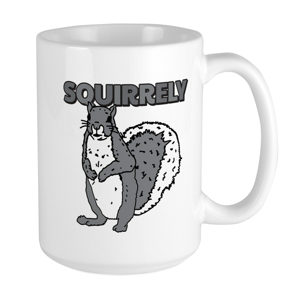 CafePress Squirrely Coffee Mug, Large 15 oz. White Coffee Cup (199834612)