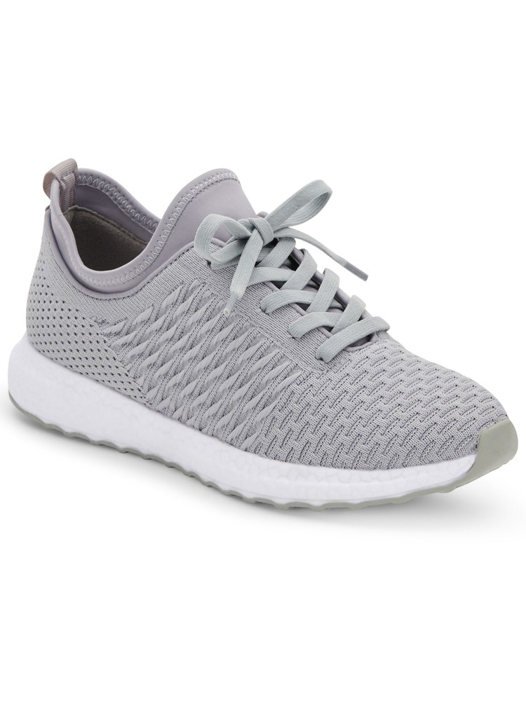 AQUA COLLEGE Womens Gray Back Winiona Wedge Athletic Running Shoes 9 M