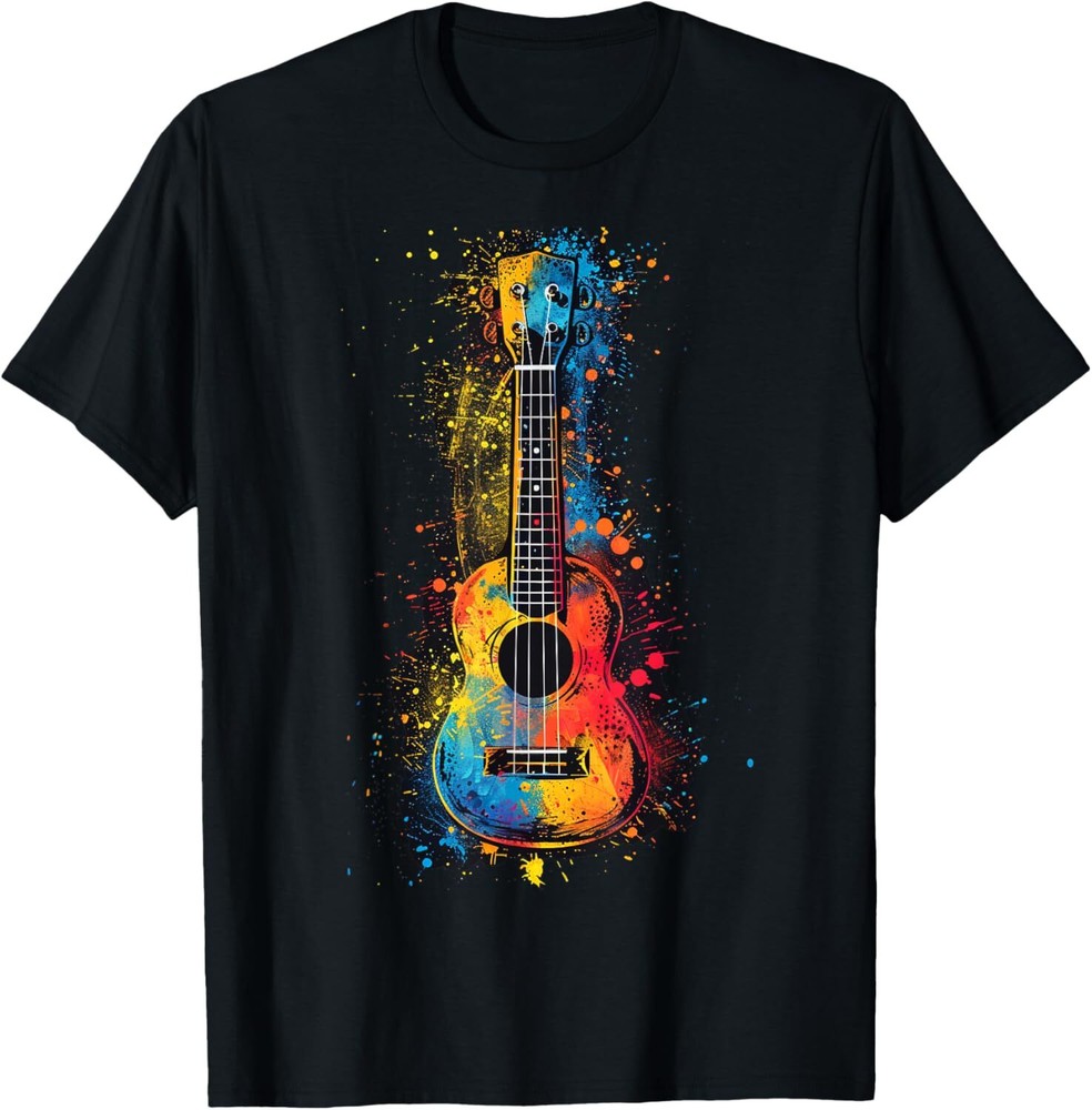 Cool Colorful Ukulele musician T-Shirt Hoodie
