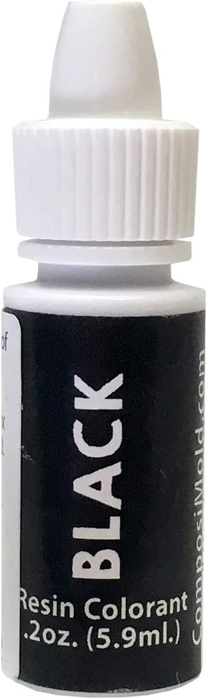 Pigmento epoxi negro (colorante, tinte, tinte) 6cc (0,2 oz.)