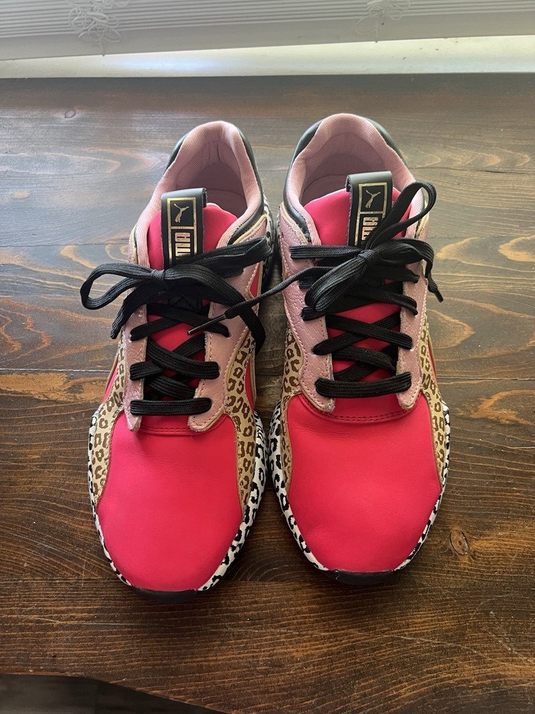 Puma Nova Unexpected Mixes Women's  Sneakers Animal Print Pink Size 8.5