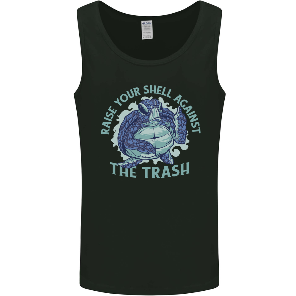 Offensive Turtle Environment Climate Change Mens Vest Tank Top