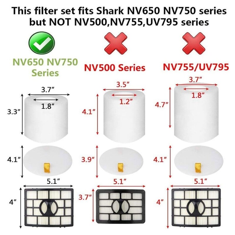 Robotic Vacuum Filter Compatible with Eufy NV752BRN NV650 NV830 NV831 NV835 ZU881 FF650 Models