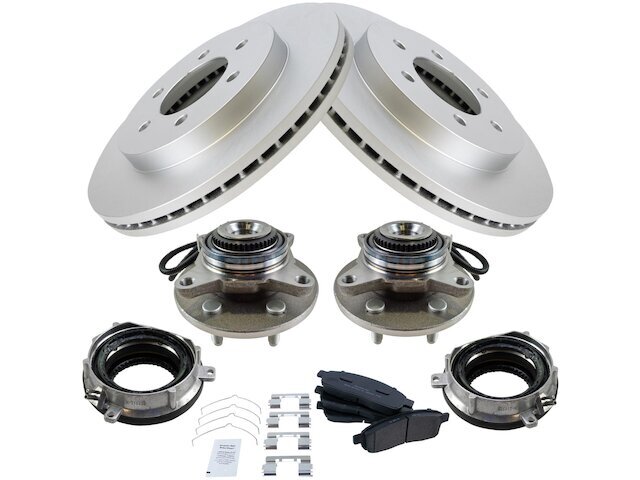Front Brake Pad and Rotor and Wheel Hub Kit fits Mark LT 2006-2008 4WD 29NDDZ
