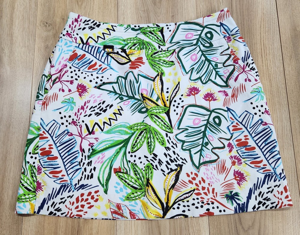 Peck & Peck Womens Sz 10 Golf Skort, Floral Pattern, Pockets, Stretch