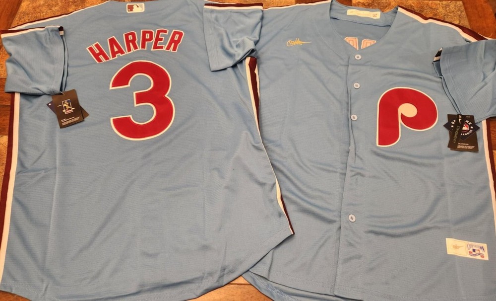 *Christmas $5 off Sale*  Bryce Harper Phillies jersey    Sm-3XL-image