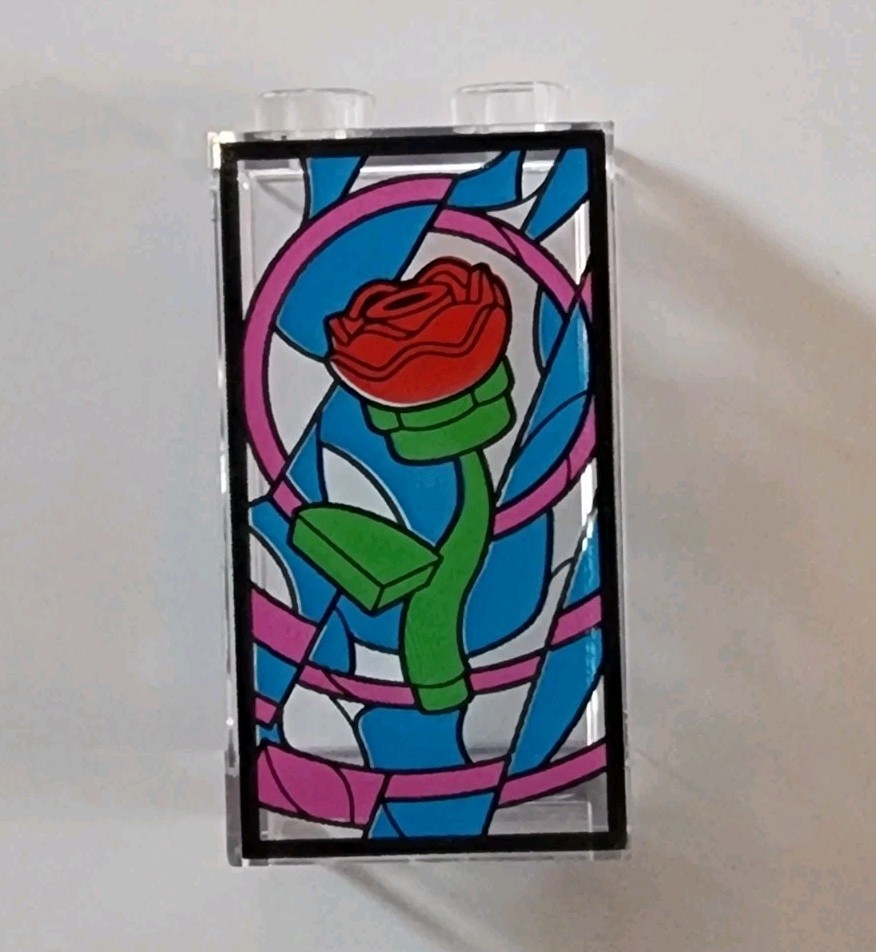 LEGO Disney Beauty and the Beast Translucent Rose Building Block