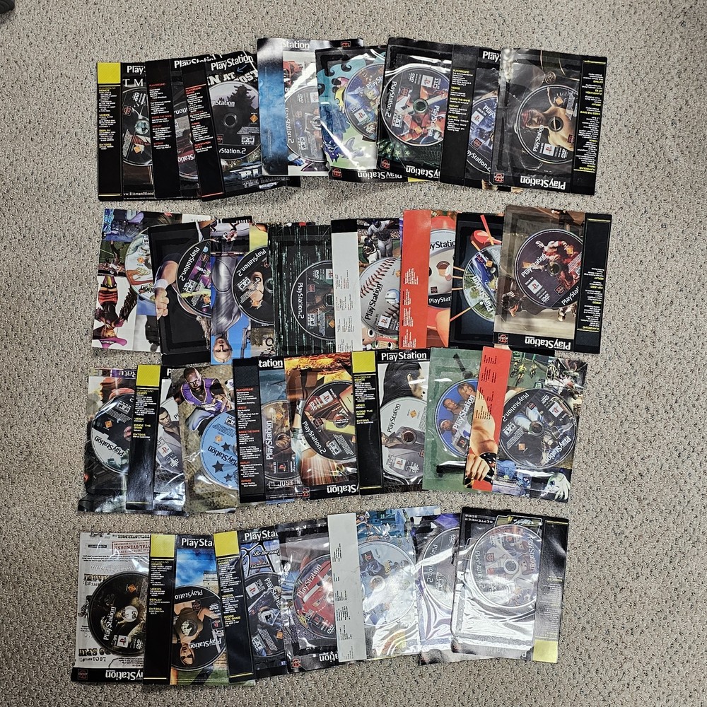Playstation2 PlayStation Magazine PS2 Demo Disc Lot Of 35 #