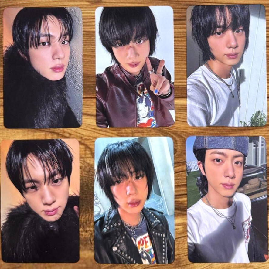 Full Set of 6 BTS JIN 2nd solo album Echo Official Photocards Photo Card PC