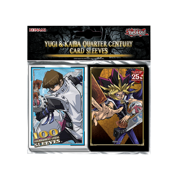 YuGiOh Yugi & Kaiba Quarter Century Card Sleeves 100-pack