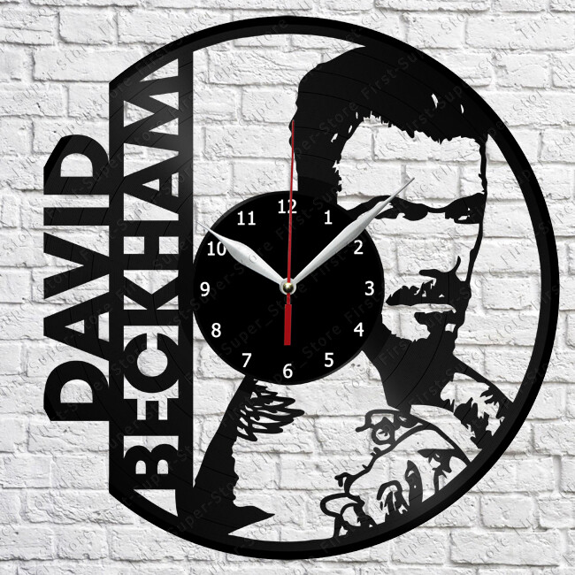 David Beckham Vinyl Clock Record Wall Clock Decor Fan Art Home 3472