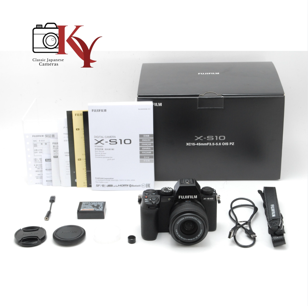Fujifilm X-S10 26.1MP Mirrorless Camera with XC 15-45mm Lens Mint in Box Japan
