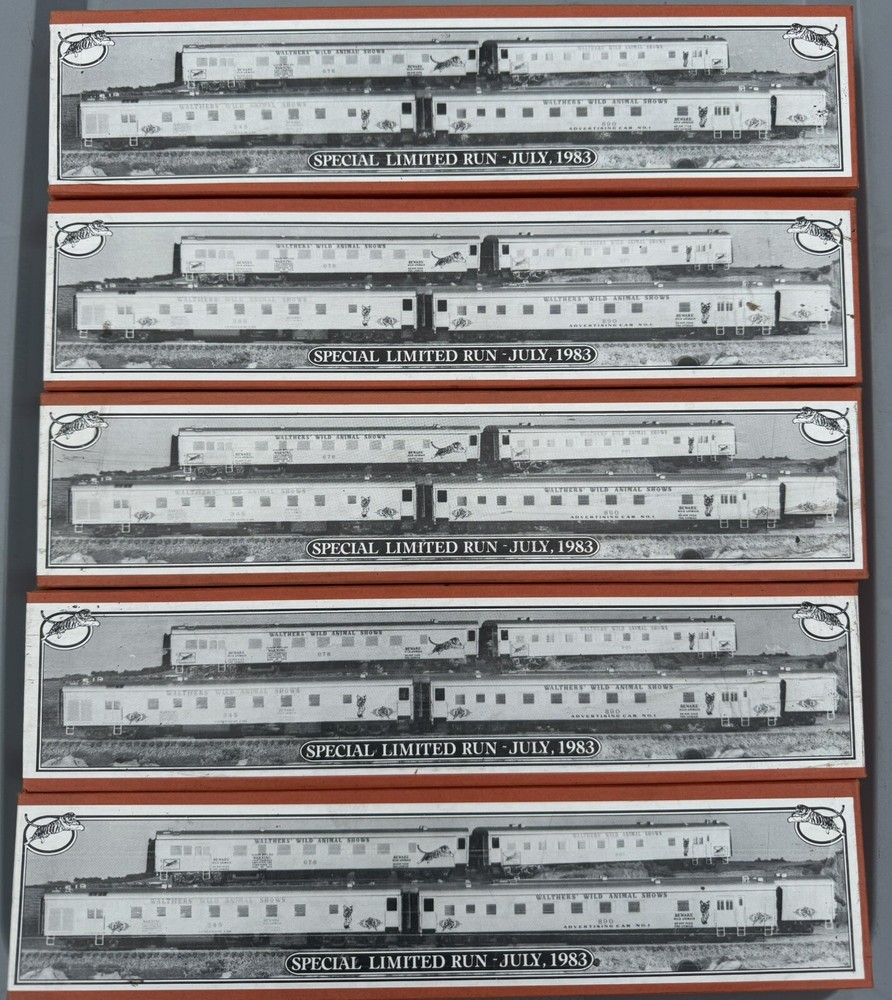 HO Walthers Passenger Cars Special Run July 1983 Craftsman Kit  Lot Of 5