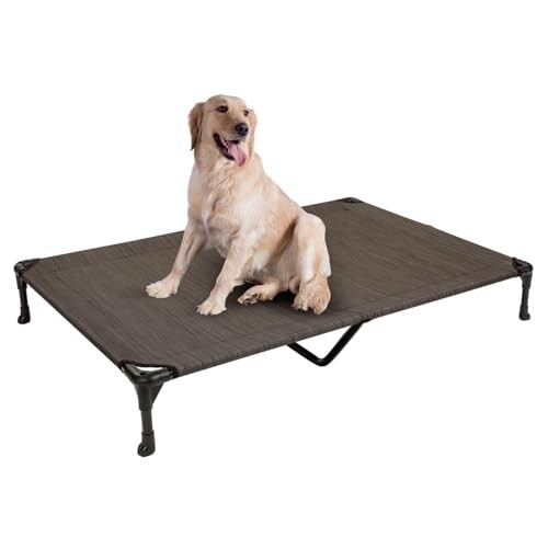 XL Outdoor Elevated Dog Cot Bed, Cooling Raised 49.0
