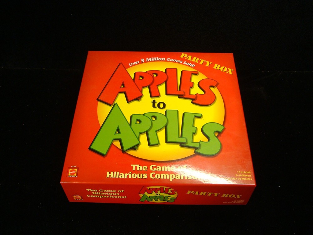 Mattel Games Apples to Apples Party in a Box Family Game with Over 500 Cards