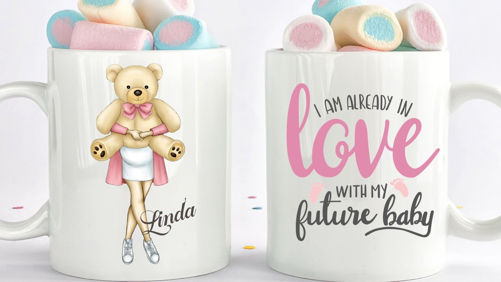 Custom Pregnancy Coffee Mug New Mom Gift Mom Coffee Mug Pregnancy Gift
