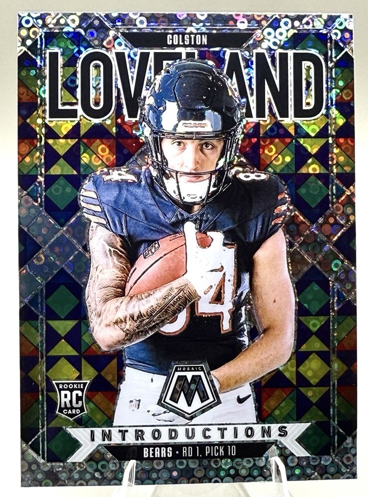 2025 Colston Loveland - Mosaic Introductions No Huddle Prizm 🔥 Rookie Bears RC
