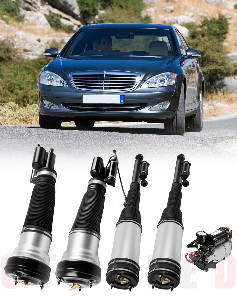 Front Rear Suspension Shock Air Compressor For Mercedes-Benz S-Class W220 W222