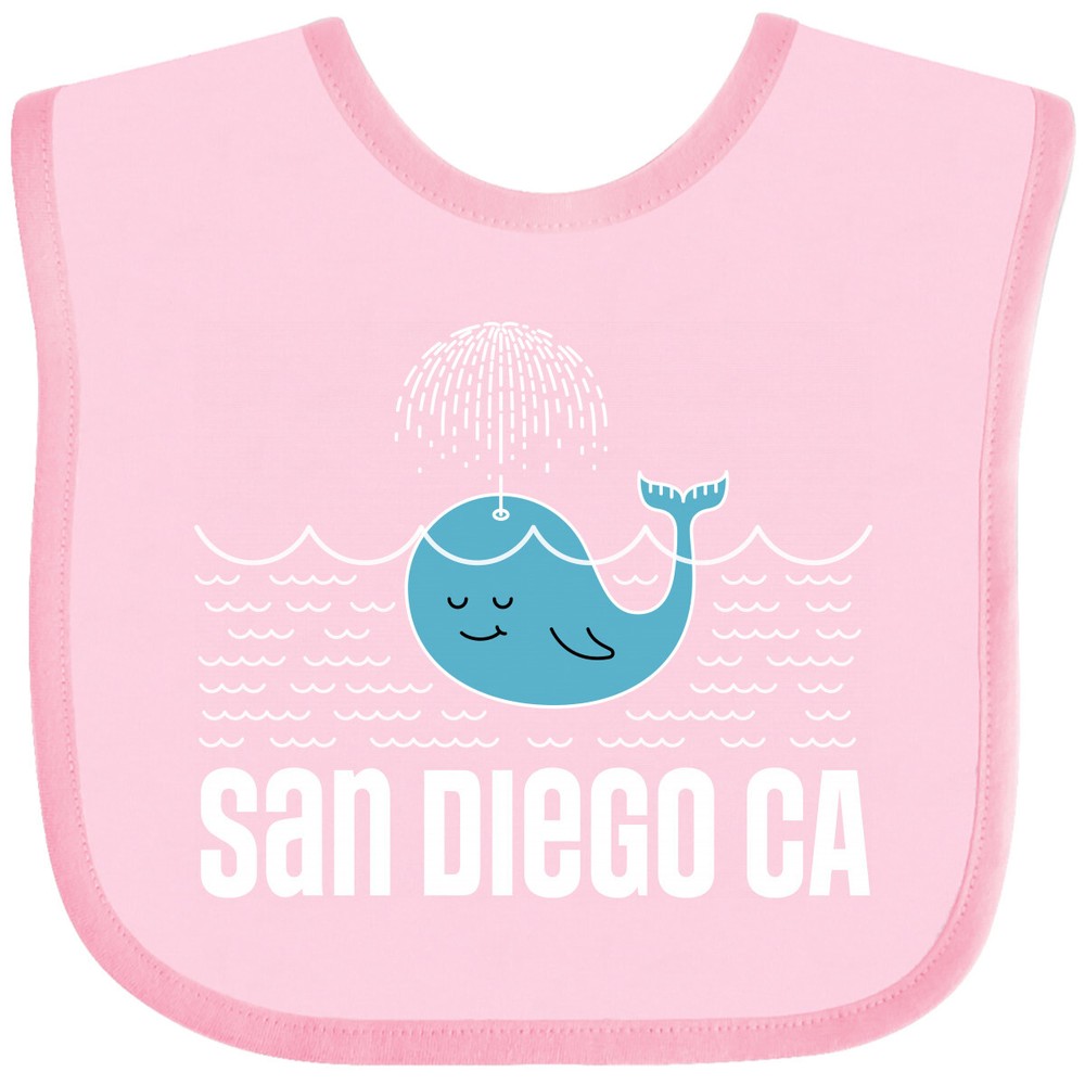 Inktastic San Diego California Whale Baby Bib Watching City Cute Clothing Gift
