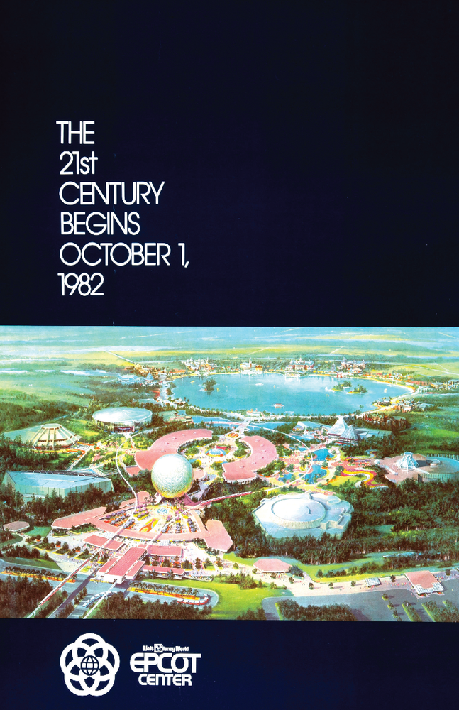 Walt Disney Epcot Center 1982 Poster Print 13x19 Satin Finish Art Decor