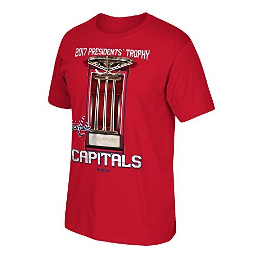 NHL Washington Capitals Adult Men Stanley Cup 17 President's Trophy S/Tee,