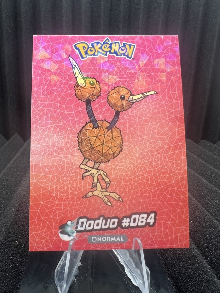 Doduo #84 Cracked Ice Holo Pokemon Card Crystal Collection 2024