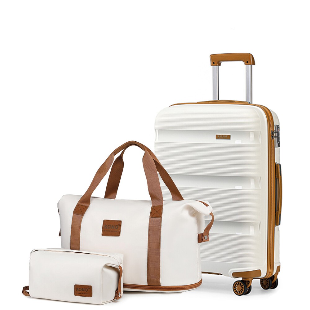 3-Piece Hardside Carry On Luggage Set with TSA Lock and Spinner Wheels