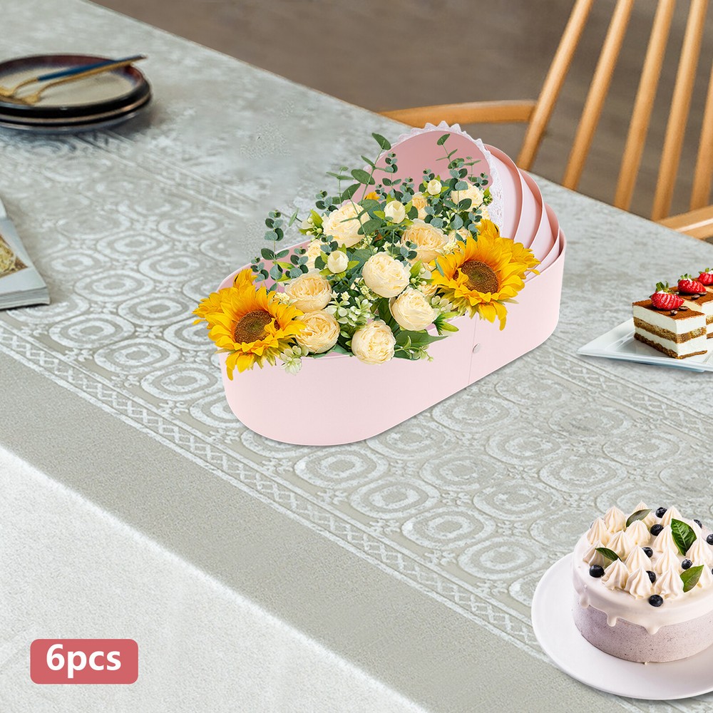 6pcs Cradle Souvenir Gift Box Small Size 33.5x17.5x8cm - Pink