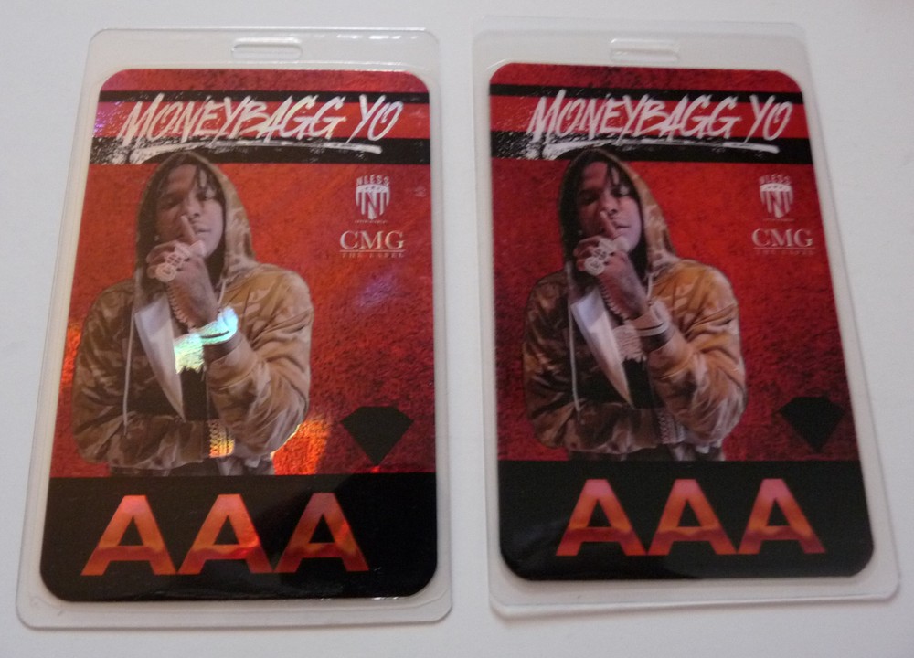 Moneybagg Yo Concert Tour All Access Backstage Pass Laminate Pass D2