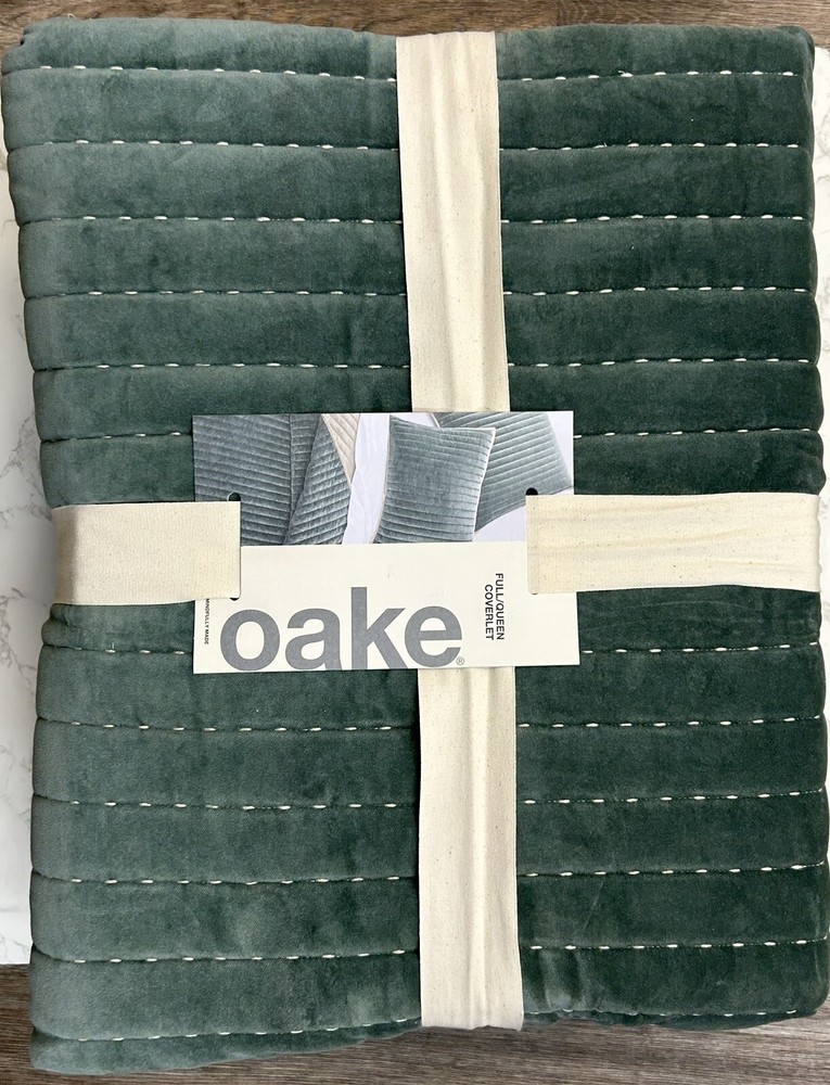 Oake  FULL / QUEEN Quilted Coverlet