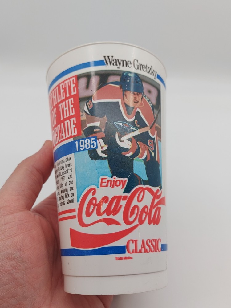 VINTAGE WAYNE GRETZKY COCA-COLA CLASSIC 1986 COLLECTIBLE CUP