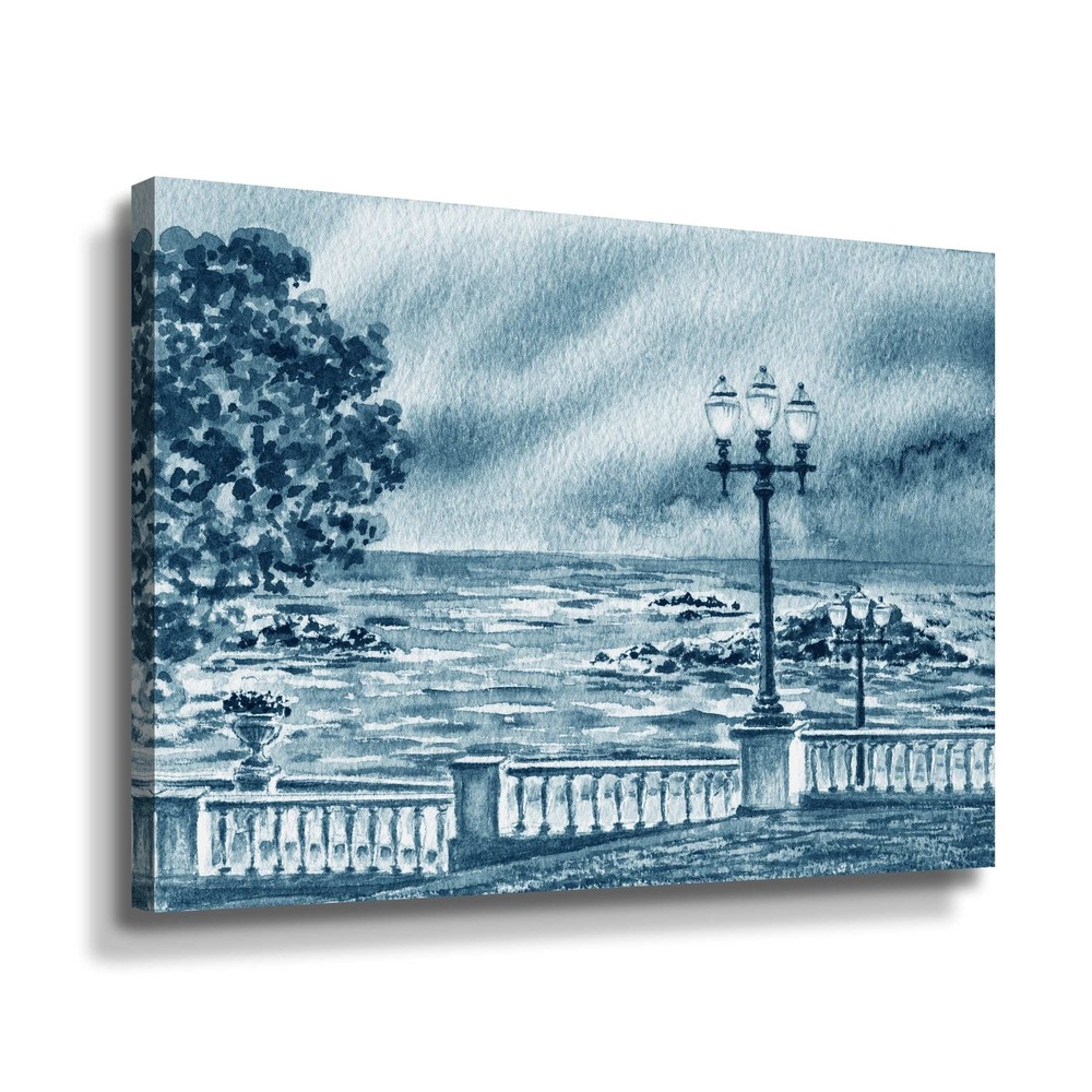 Ocean Beach Promenade by Irina Sztukowski Gallery Wrapped Canvas