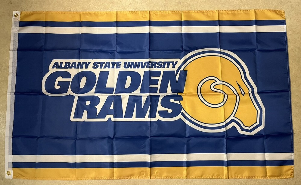 Albany State University Golden Rams Flag Banner Large 3x5 w/Grommets ✅ Brand New