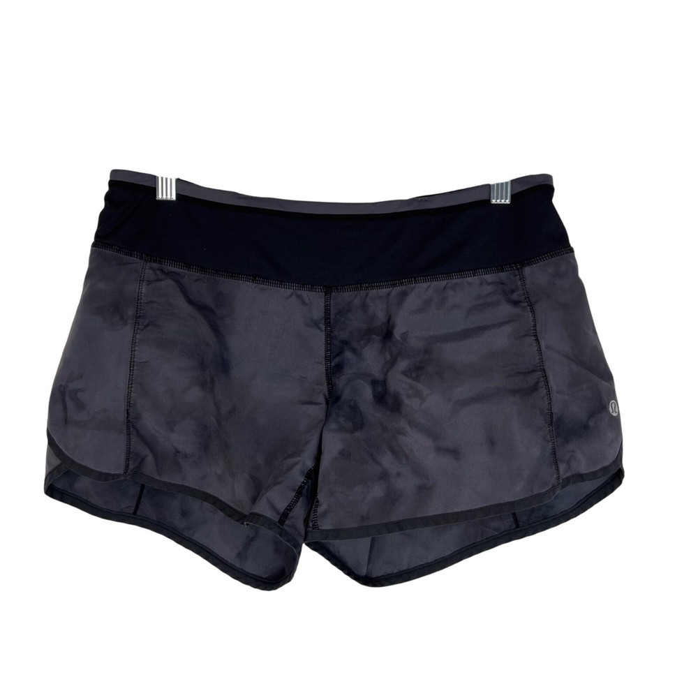 Lululemon Turbo Shorts Charcoal & Black Size 6