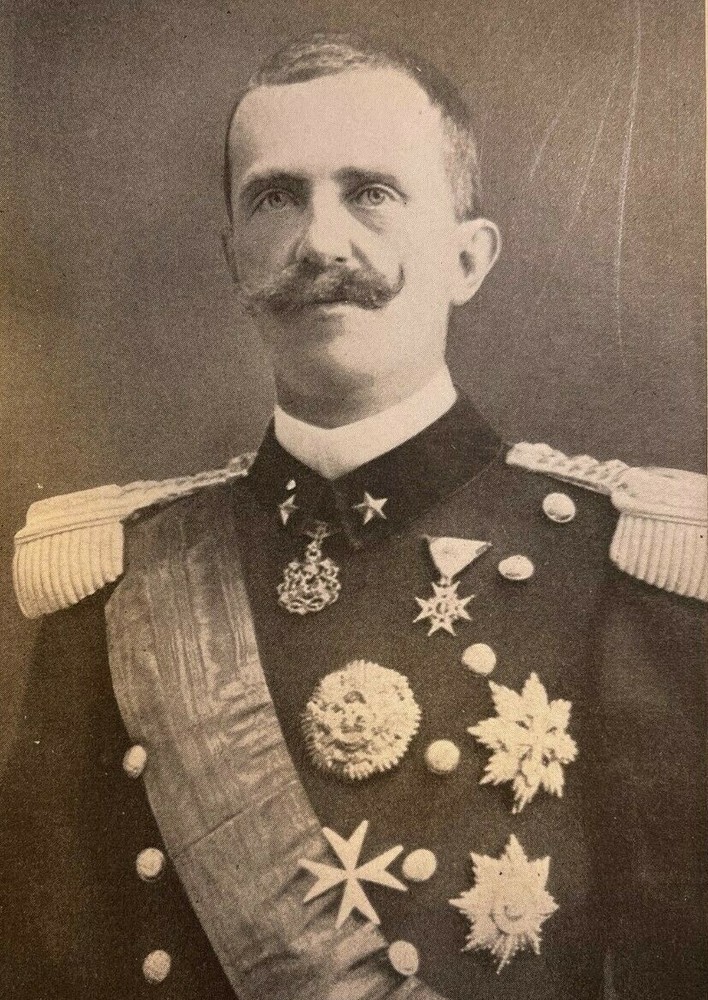 1919 Vintage Magazine Illustration Victor Emmanuel III King of Italy