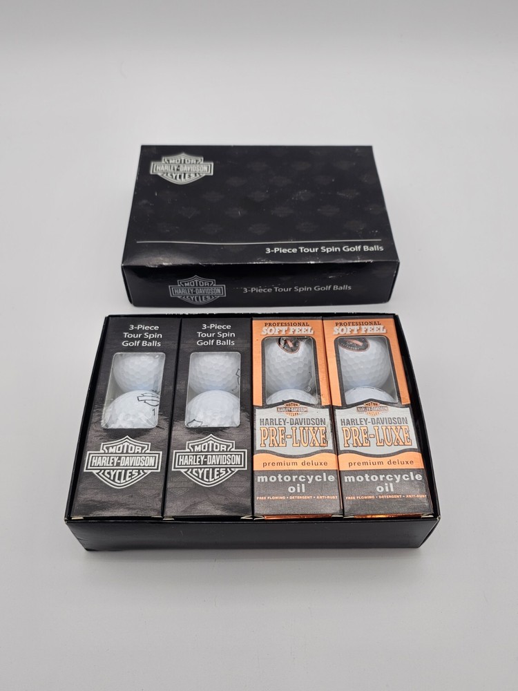 Harley Davidson Golf Balls 1 Dozen, 3 Piece Tour Set