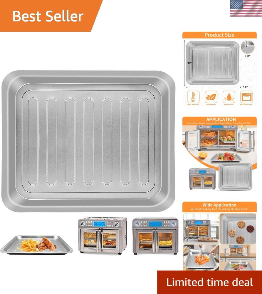 Emeril Lagasse 14''×12'' Air Fryer Grill Plate - Non-Toxic Cooking Essential