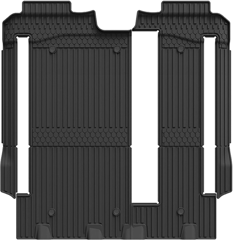 3W Floor Mats for 2021-2025 Toyota Sienna 8-Seat Weatherproof Liner Fits 2nd & 3rd Row