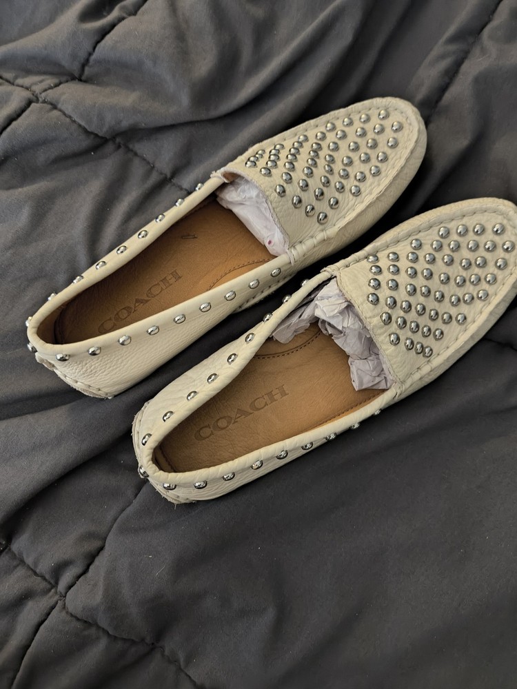 Coach Arlene moccasin White Size 5.5