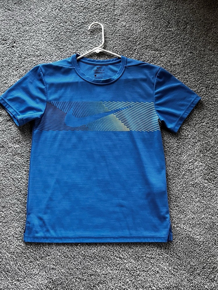 Nike Dri-Fit Mens Smart Teal Blue T-Shirt