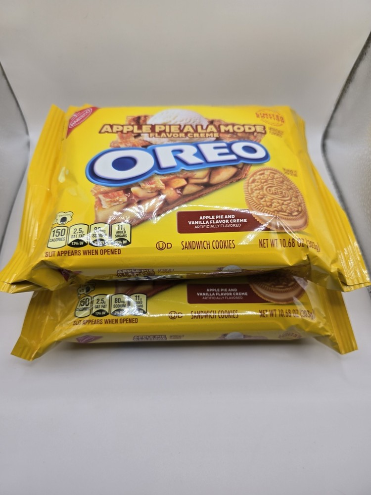 Oreo ~ Apple Pie Ala Mode Cookies  10.68 oz,  2 Packs ~ Expires 2/5/26 New