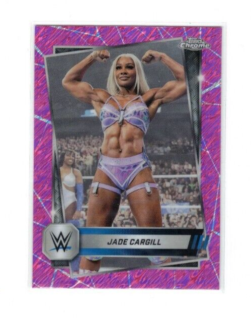 2025 Topps Chrome WWE - Pink Shimmer Refractor #25 Jade Cargill