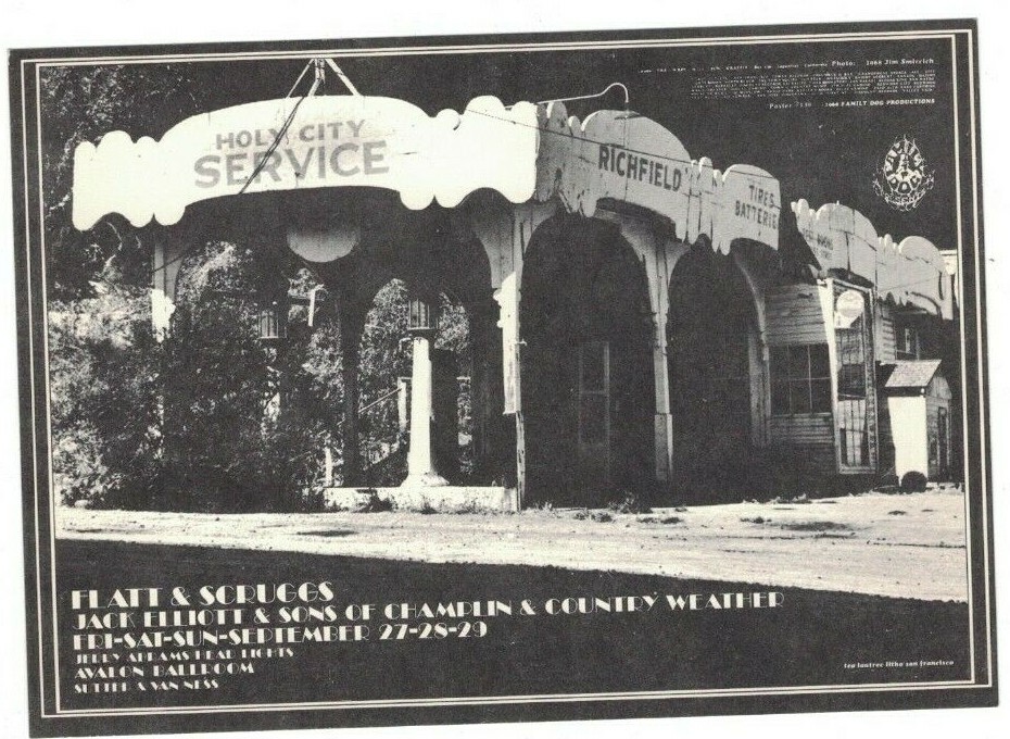 Vintage Flatt Scruggs Sons of Champlin Avalon Ballroom Family Dog Postcard FD-139 NM B-9