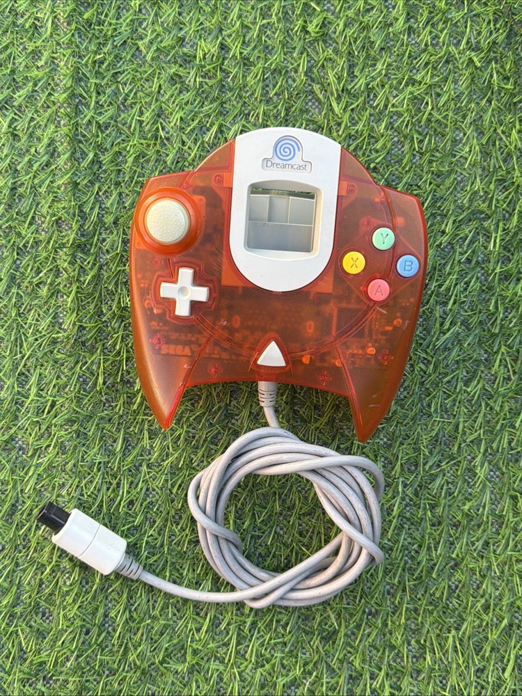SEGA Dreamcast Controller Clear Translucent Orange. Mint. *ULTRA RARE*