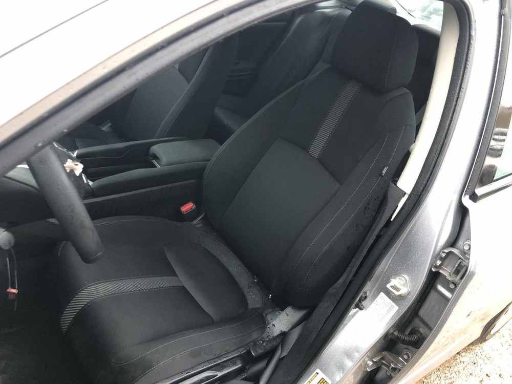 2018 Honda Civic Left Driver Seat Black Cloth Manual 116K Miles Used