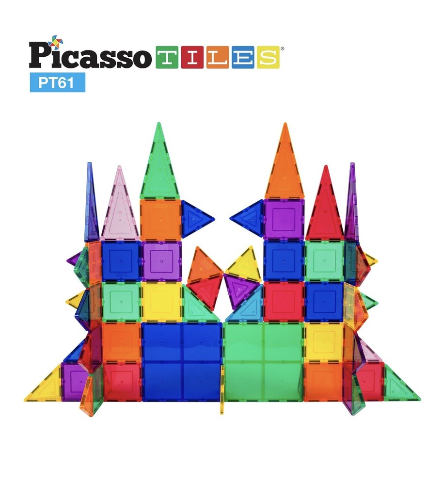 PicassoTiles PT100 Magnet Building Tiles Set - 100 Piece