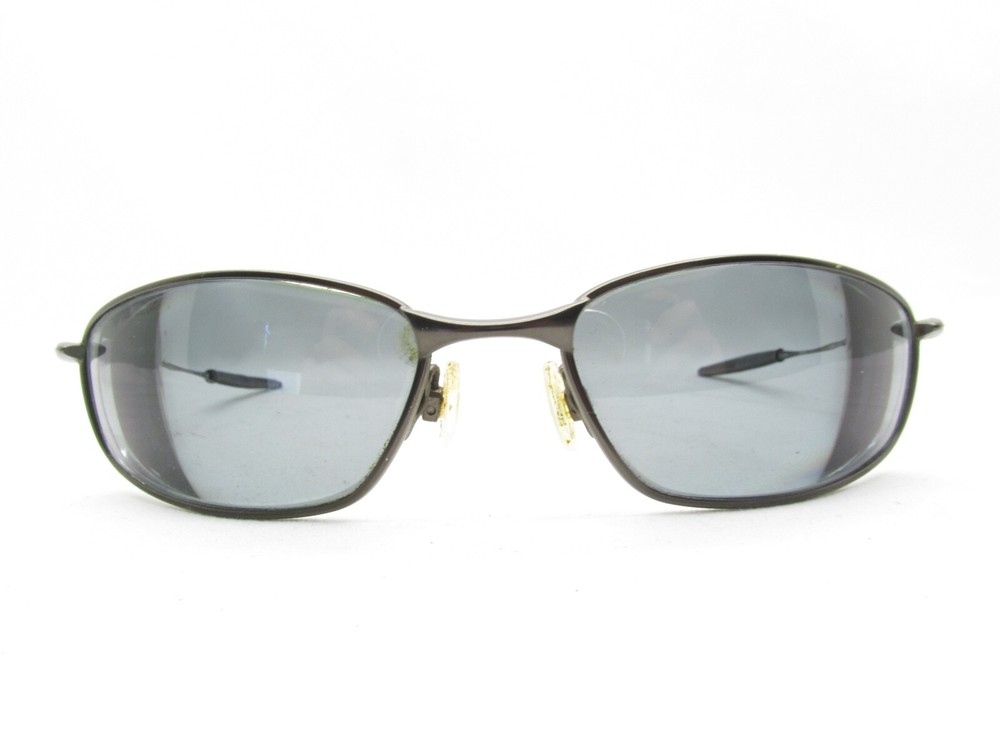 OAKLEY WHISKER 12-849 SILVER SPORTS WRAP METAL EYEGLASSES FRAME 60-18-130 117890