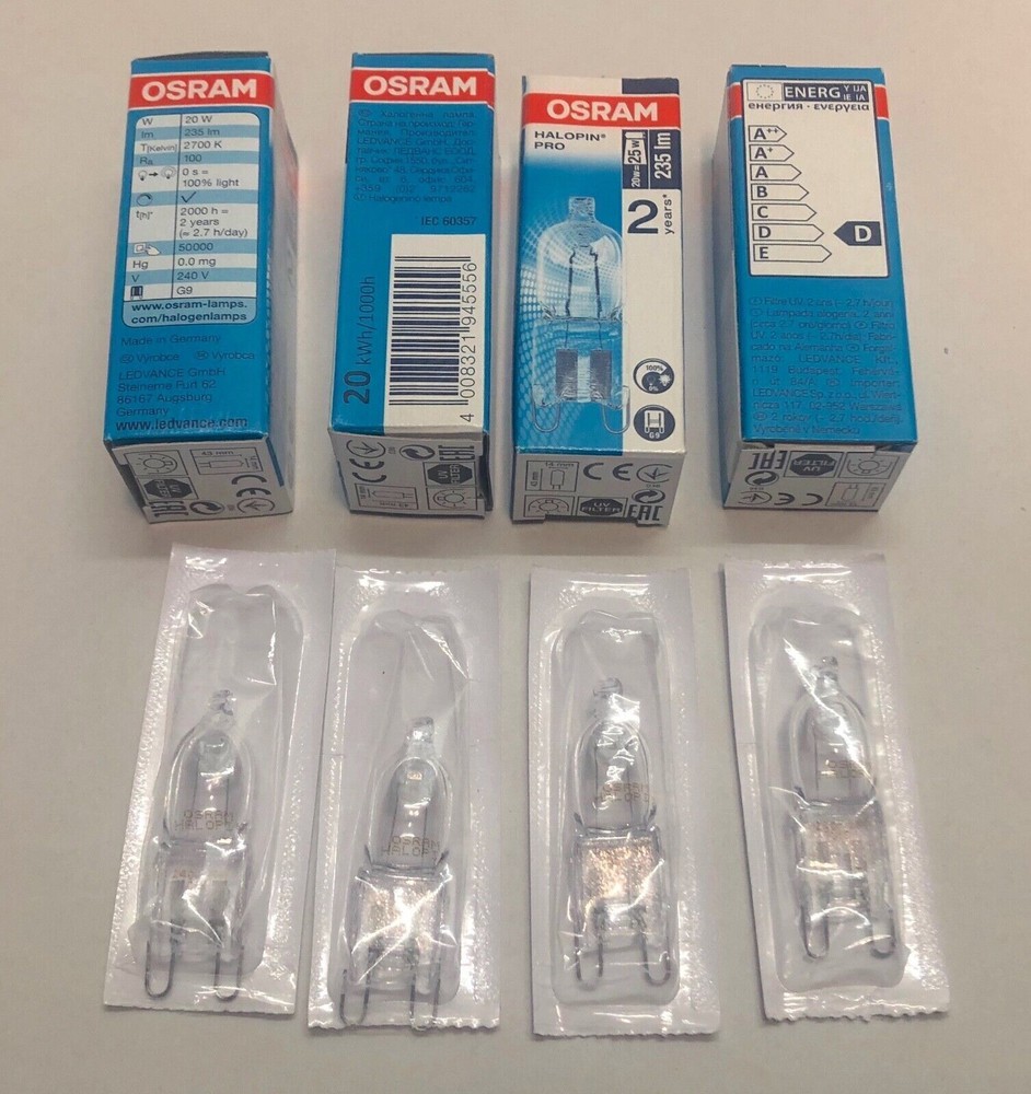 4-Pack Chef 612 Wall Oven Halogen Lamp Bulb CVE612SA 9440317370