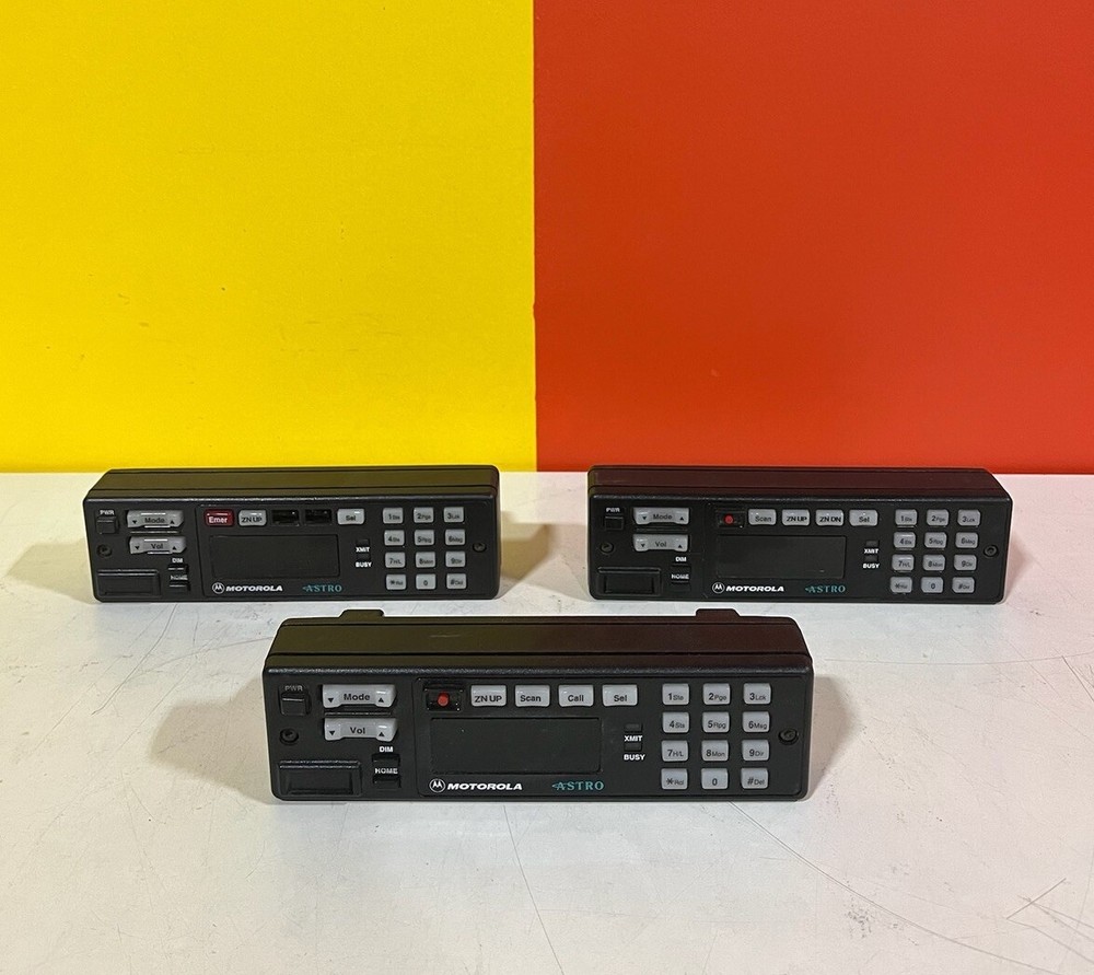 ** LOT of 3 ** Motorola ASTRO Spectra Remote Radio Control Heads HLN6432