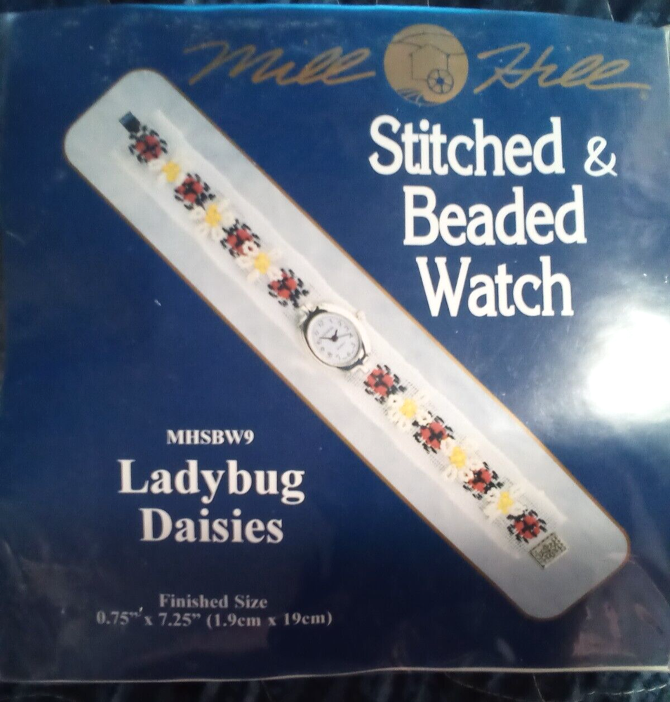 Mill Hill Stitched & Beaded Watch cross stitch kit - MHSBW9 Ladybug Daisies